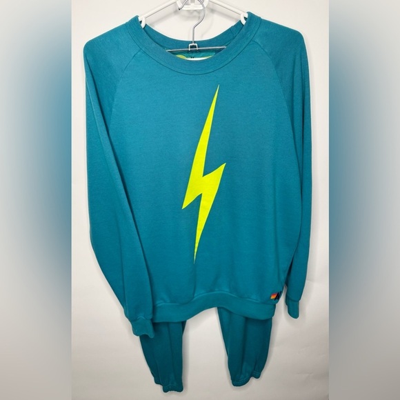 Aviator Nation Bolt Crew Sweatshirt and Bolt Sweatpants - Picture 1 of 17